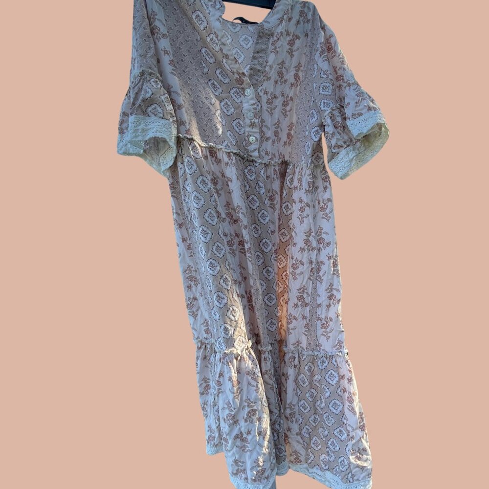 Small Anany Floral Print Dress Boho